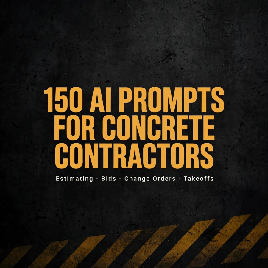 150 AI Prompts: Concrete — cover art