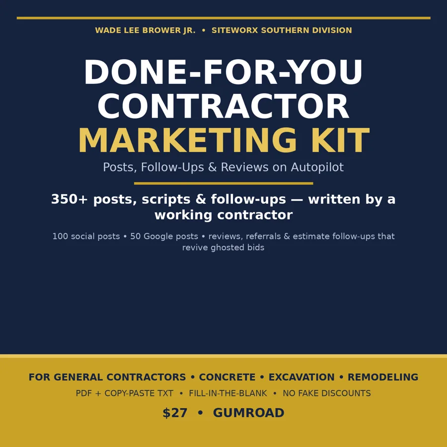 Done-For-You Contractor Marketing Kit — cover art