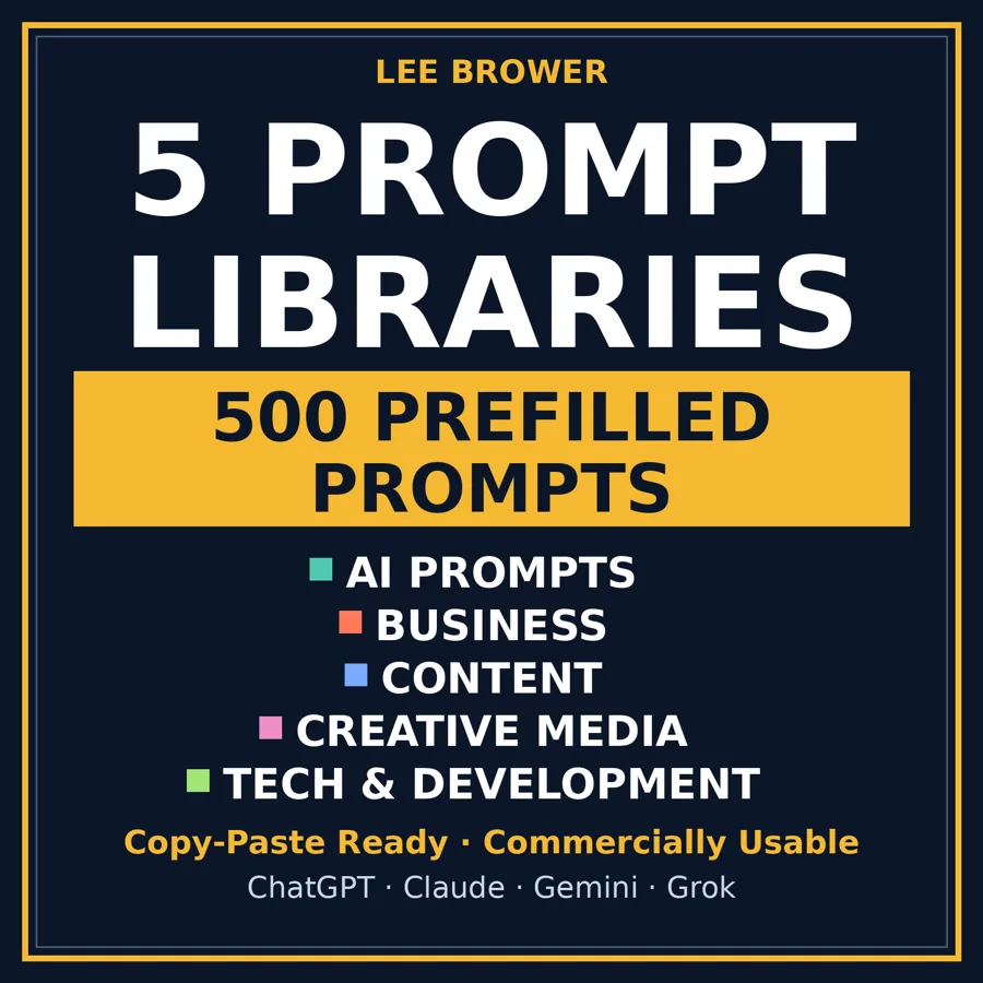 5 Prompt Libraries — cover art