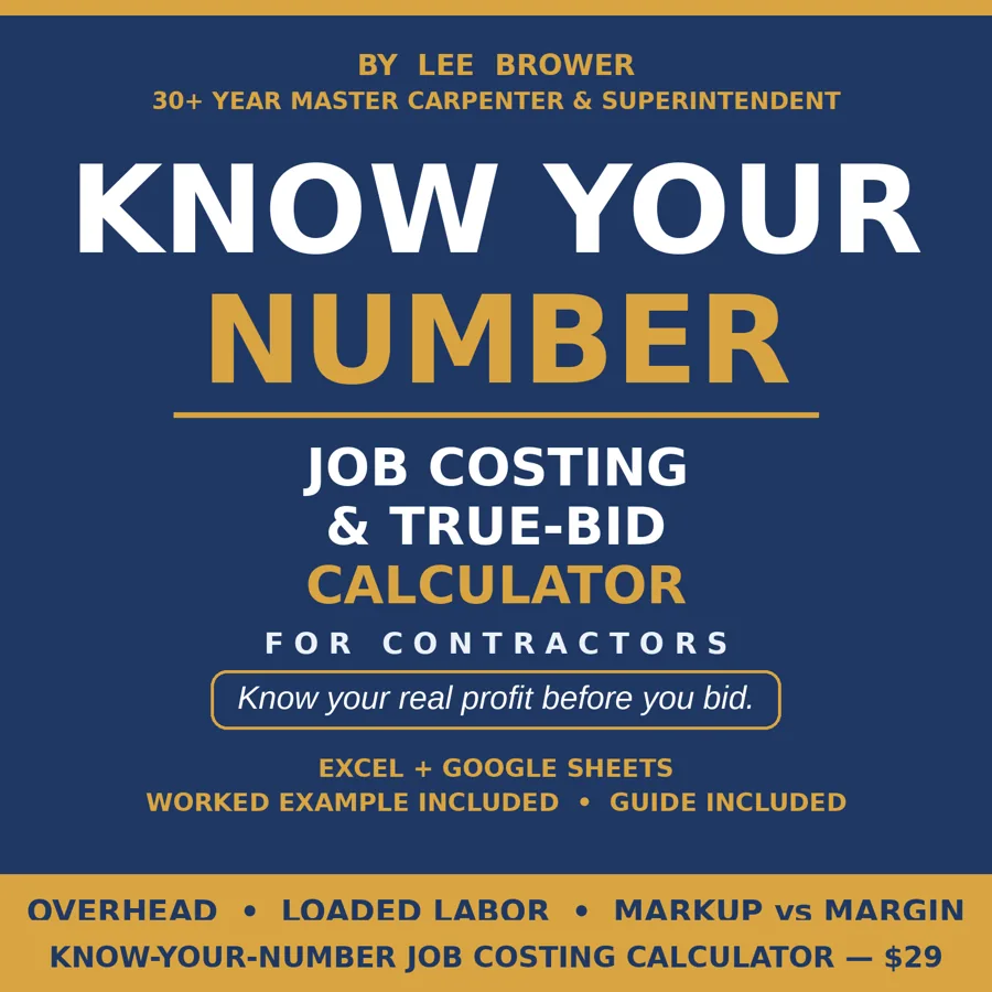 Know Your Number — Job Costing Calculator — cover art