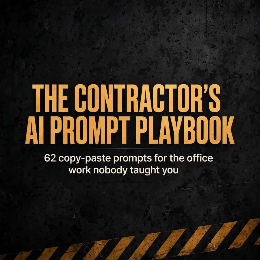 Contractor's AI Prompt Playbook — cover art