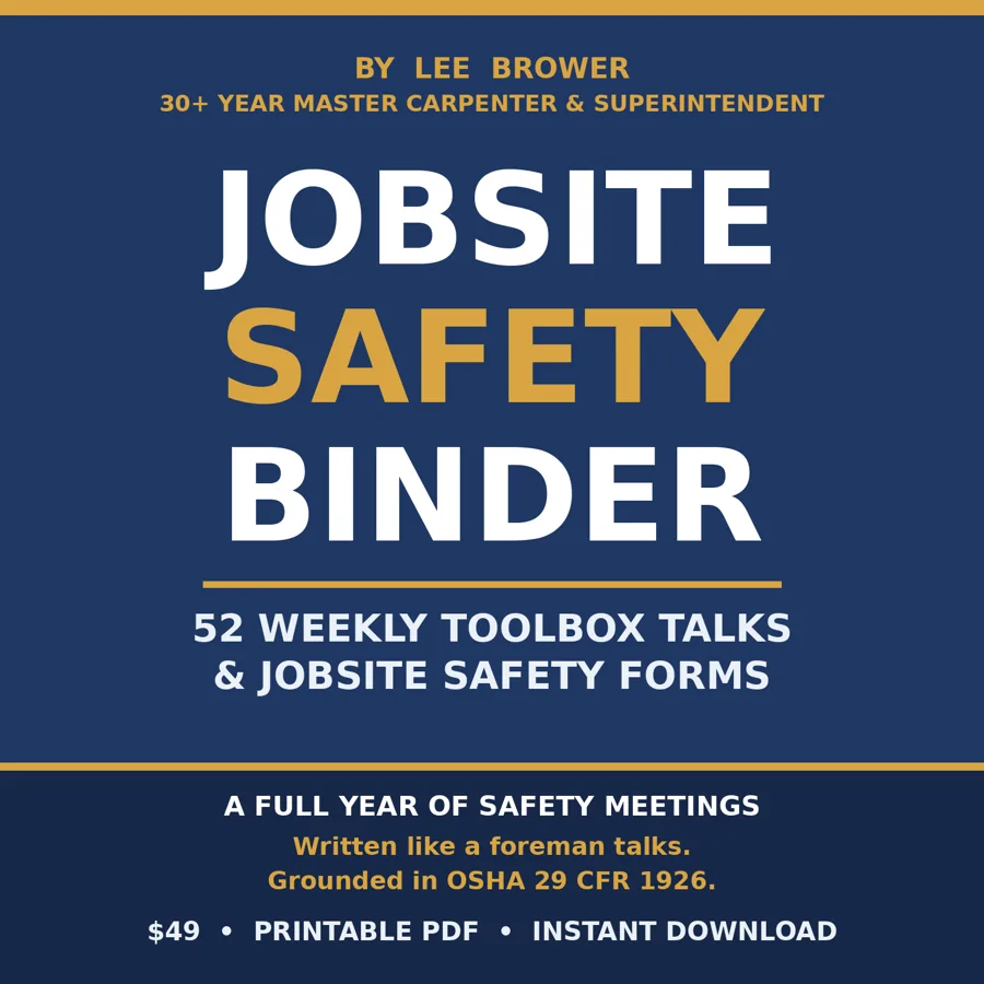 Jobsite Safety Binder — cover art