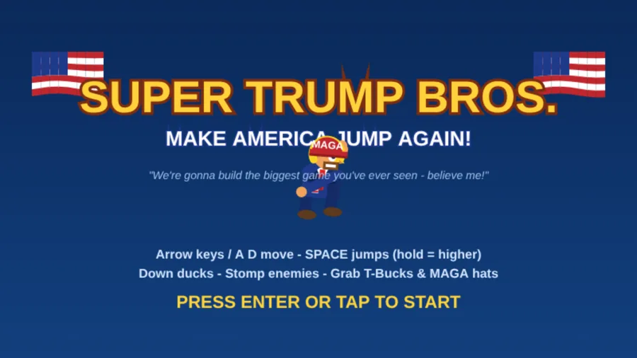 Super Trump Bros — cover art