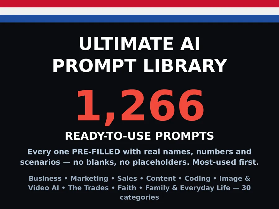 Ultimate AI Prompt Library — cover art