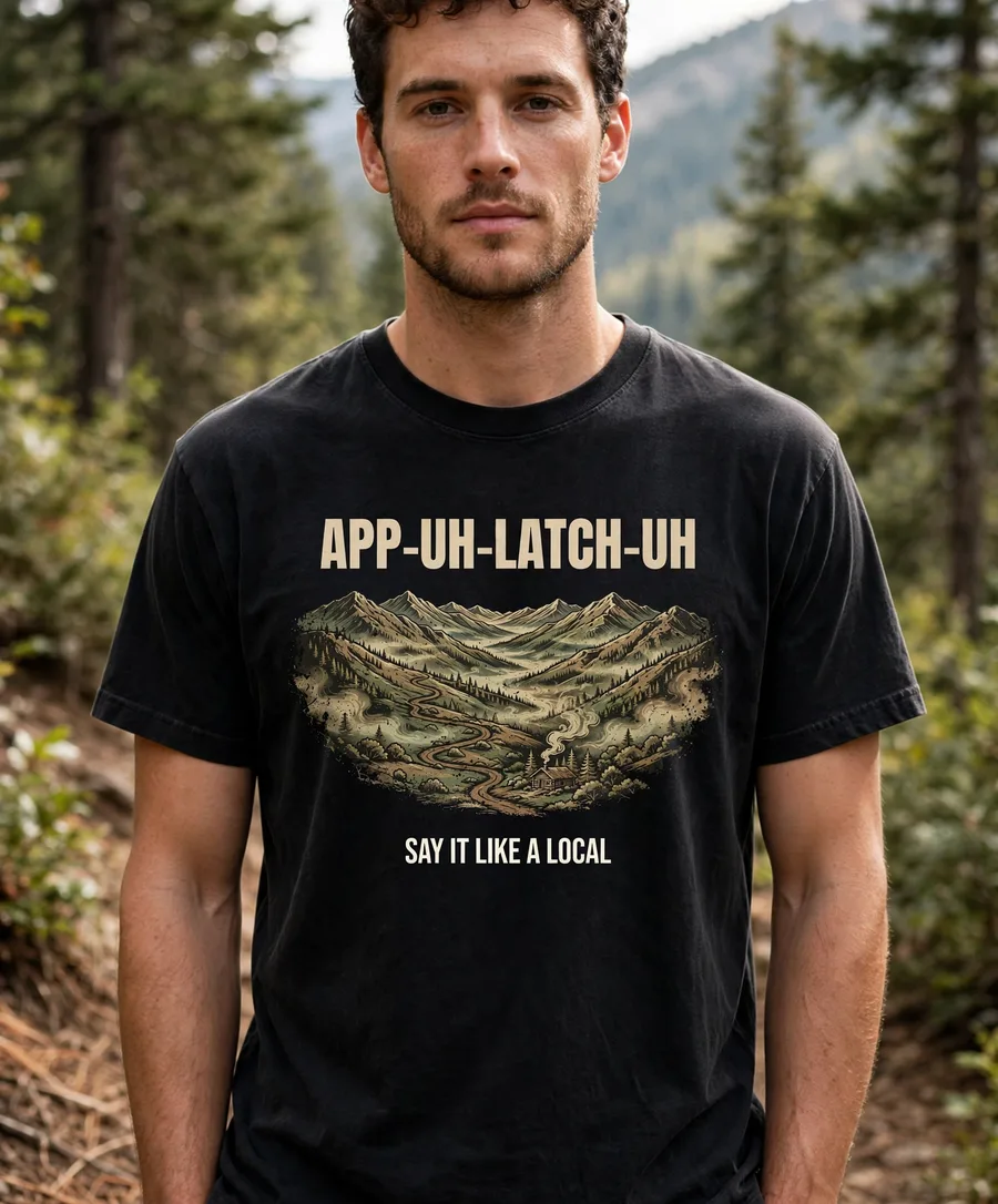 App-uh-latch-uh tee mockup
