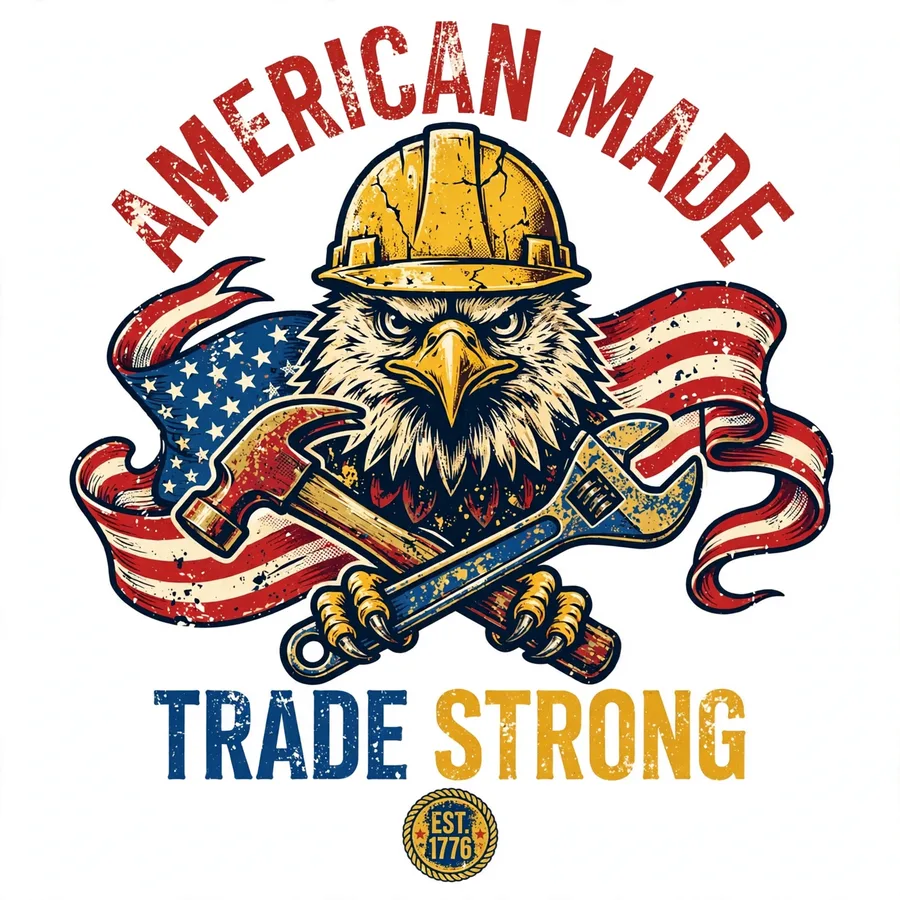 American Trade Strong tee design