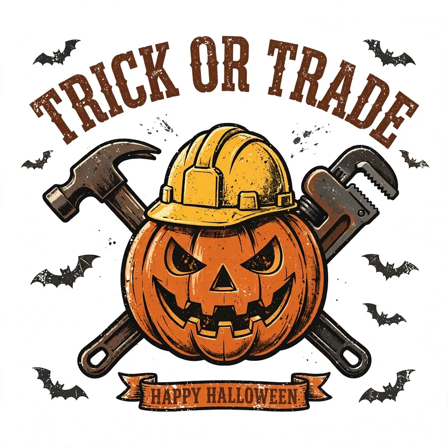Trick or Trade tee design