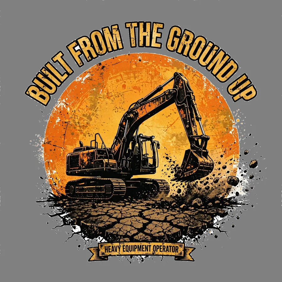 Built from the Ground Up tee design